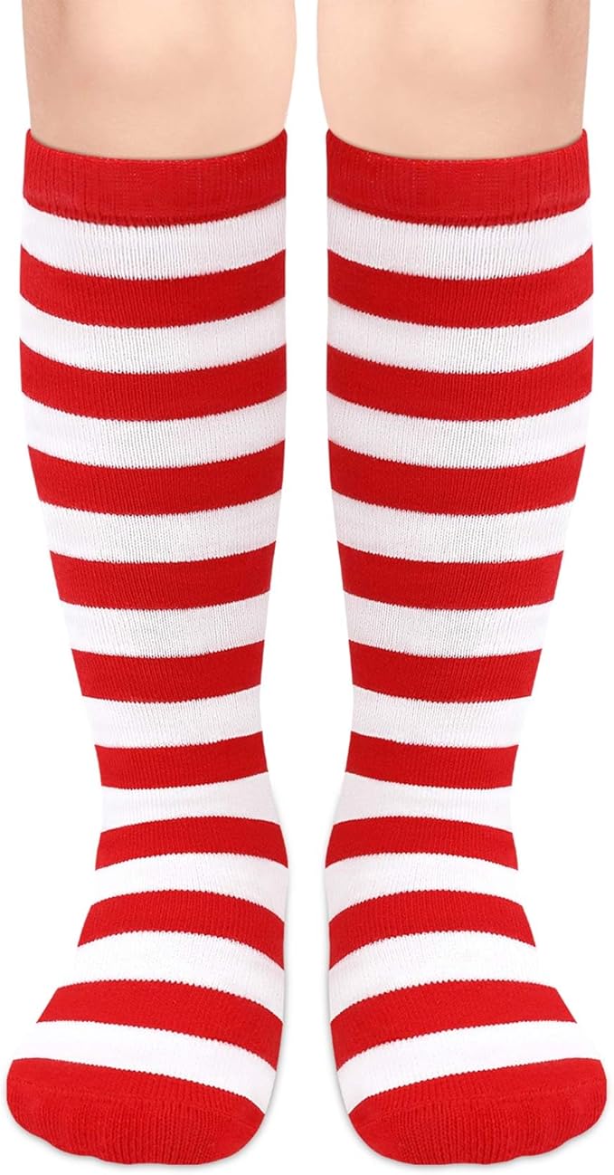 Olreco 1 Pack Toddler Kids Youth Soccer Socks Girls Boys Baseball Socks Youth Knee High Softball Football Accessories Cotton
