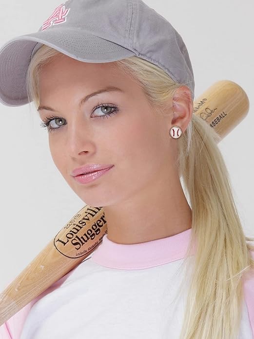 Baseball Earrings for Women Baseball Mom Accessories Essentials Game Day Fan Gifts Lightweight Sports Stud Earrings Jewelry Game Day Shirts Women