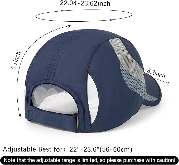 Running Hat Mesh Baseball Cap Unstructured Sports Cap Outdoors Sun Hat for Men Women