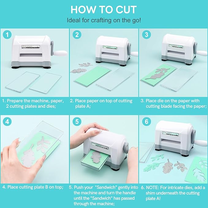 Mini Manual Die Cutting Machine, Portable Die Cut and Embossing Machine - Image 2
