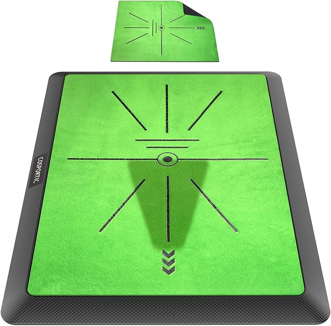 Golf Hitting Mat, Golf Training Mat for Swing Path Feedback Detection Batting,Extra Replaceable Golf Practice Mat, Golf Gifts for Men Women for Home Indoor Outdoor