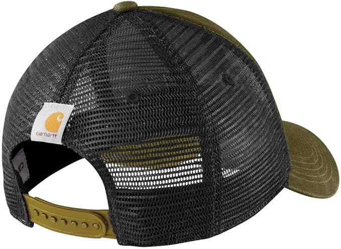 Carhartt Men's Canvas Mesh-Back Logo Graphic Cap
