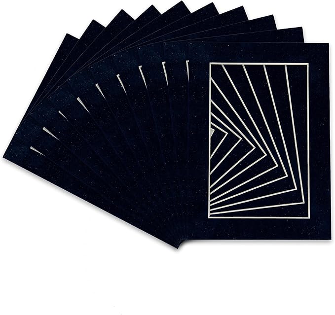 Pack of Ten Acid Free 8.5x11 Mats Bevel Cut by Poster+Palooza