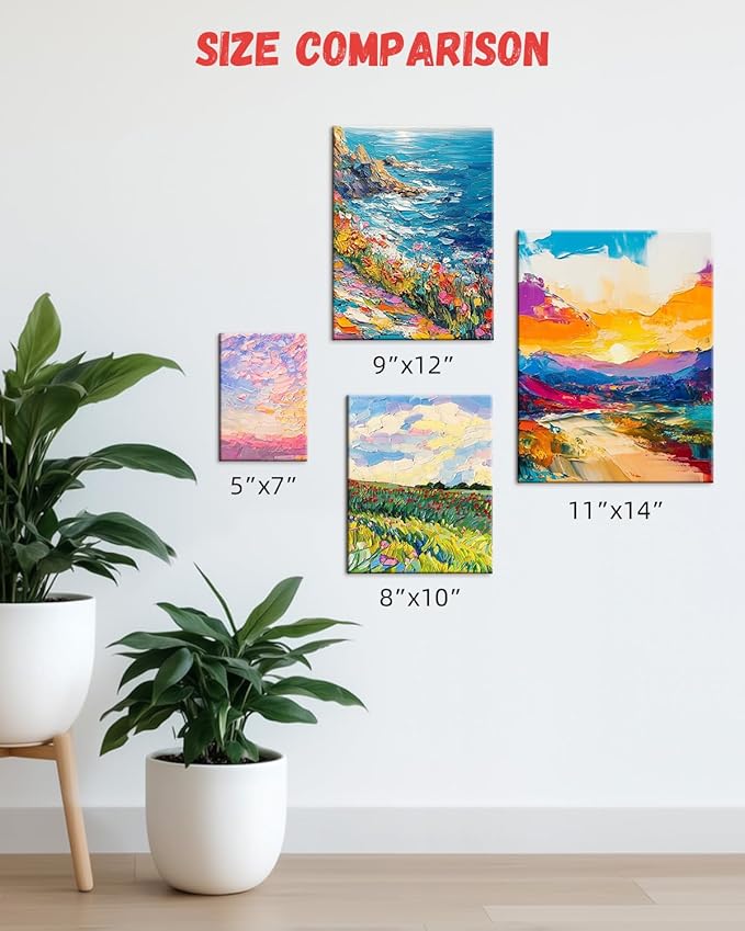 Simetufy 36 Pack 5 x 7 Inch Canvas Boards Small Painting Canvas - Image 8