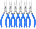 Needle Nose Pliers Set, mshandto 5" Long Nose Pliers by mshandto