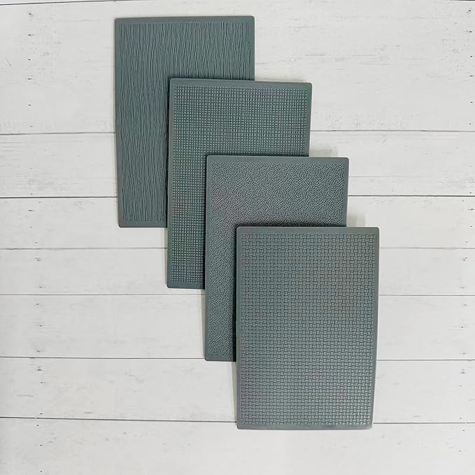 Arbuya Geometric Pattern Polymer Clay Texture Sheets - Image 3