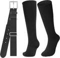 Baseball Socks and Belt for Youth Adult Softball Socks Combo Elastic Waist Belt for Men Kids Boys Girls Women JASGOOD