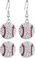 Baseball Earrings for Women Baseball Mom Accessories Essentials Game Day Fan Gifts Lightweight Sports Stud Earrings Jewelry Game Day Shirts Women