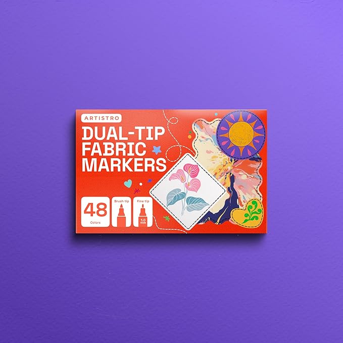 ARTISTRO 48 Dual-Tip Fabric Markers - Image 8
