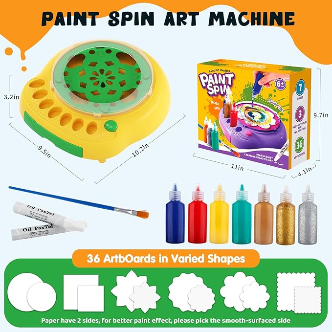 Hewaurorion Paint Spin Art Machine Kit - Image 6