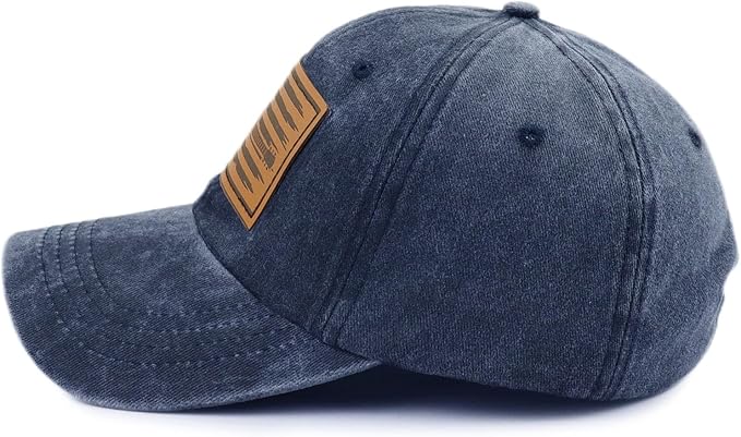 Guitar American Flag Hat for Men Women, Funny Adjustable Cotton Baseball Cap