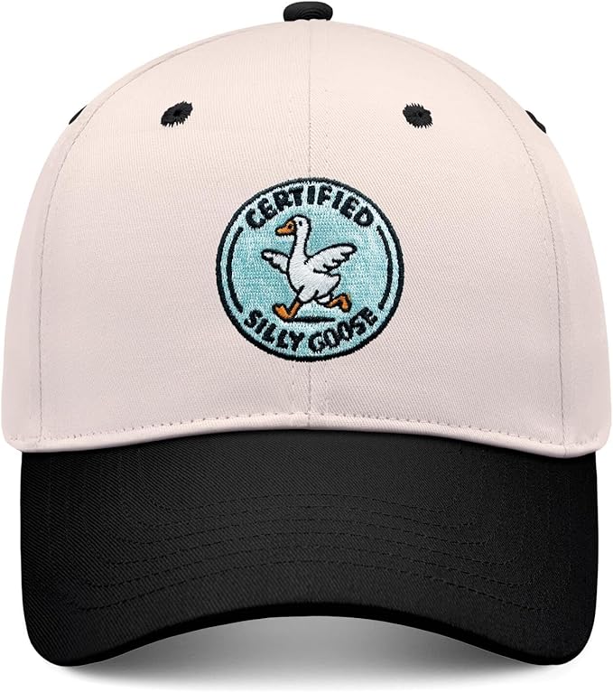 Silly Goose Baseball Cap, Funny Embroidered Hat for Men Women, Trendy Gift Vintage Trucker Hats,Snapback Caps Dad