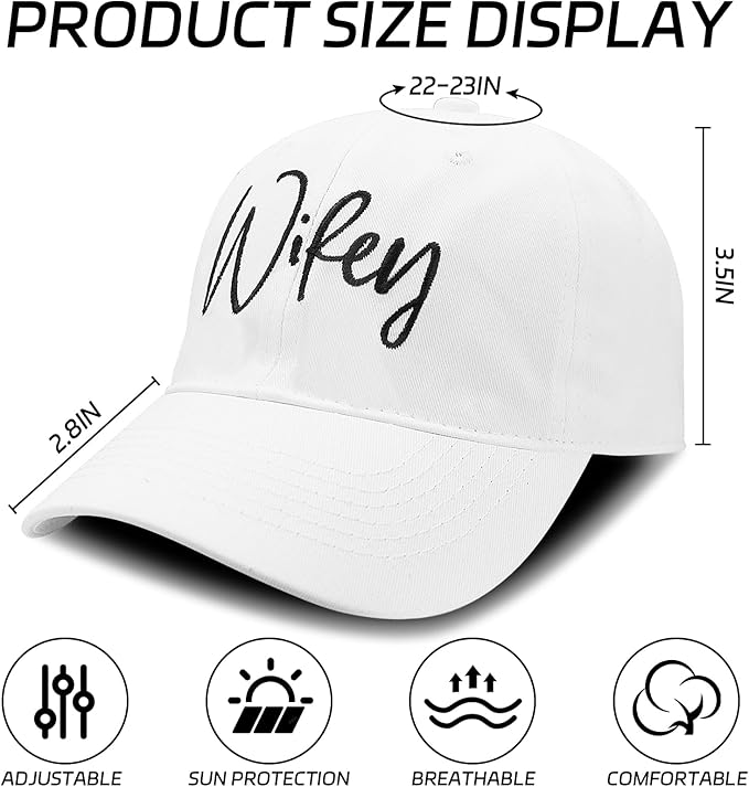 Embroidered Baseball Cap Women Men Engagement Anniversary Honeymoon Wedding Gifts Newlyweds Couples Adjustable Hats