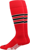 MadSportsStuff Softball Socks Baseball Socks | White & Team Colors | USA Made | Sizes for Girls, Youth Boys, Men & Women