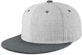 CHOK.LIDS Flat Bill Visor Classic Snapback Hat Blank Adjustable Brim High Top End Trendy Color Style Plain Tone Baseball Cap
