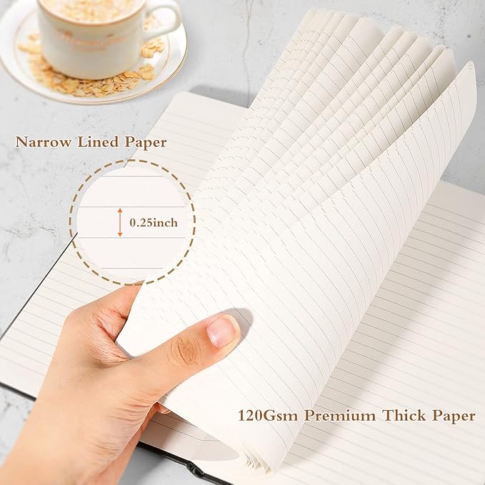 Huhuhero 10 Colors Lined Journal Notebook, A5 Hardcover Notebooks - Image 5