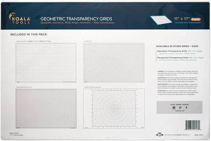 Koala Tools | Geometric Grid Transparency Sheets - Image 6