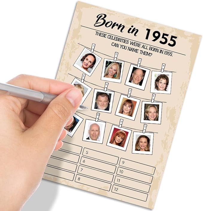 70th Birthday Party Games, Born in 1964 Games, Birthday Party Supplies - Image 4