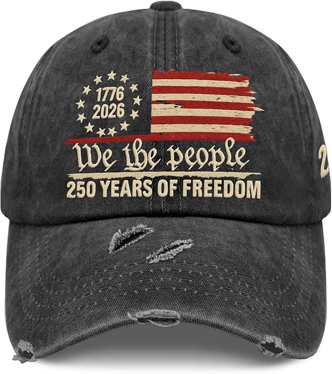 U.S. 250th Anniversary 250 Years Freedoms 1776-2026 Baseball Hats Funny