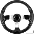 Golf Cart Steering Wheel, Skid Steering Wheel, Universal Golf Cart for Club Car EZGO RXV and TXT, Yamaha, Precedent Tempo, DS