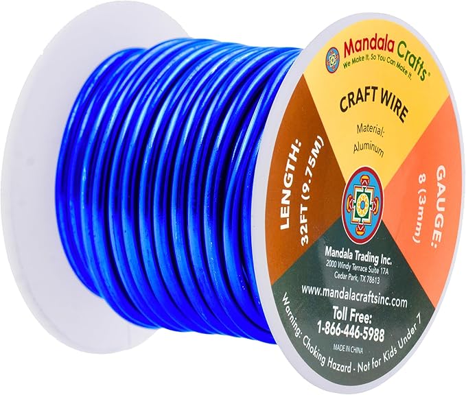 Mandala Crafts 8 Gauge Anodized Aluminum Craft Wire - Image 2