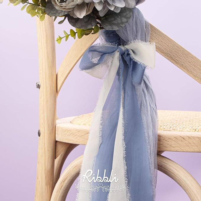 Ribbli Chiffon Silk Ribbon, 1.5 in x 30 Yards, Wedding Invitations, Bridal - Image 5