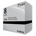 Trotec | Metallic Looking Acrylic Sheet | 12"x12"x1/16, Name Plate | USA Made by TrotecEngravingSupplies