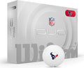 WILSON 2025 Duo Soft NFL Golf Ball - 12 Balls, White, Atlanta Falcons