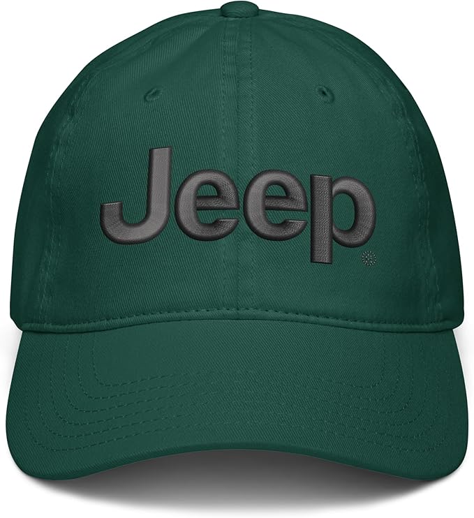 Jeep Cap Adjustable Puff Embroidered Baseball Hat