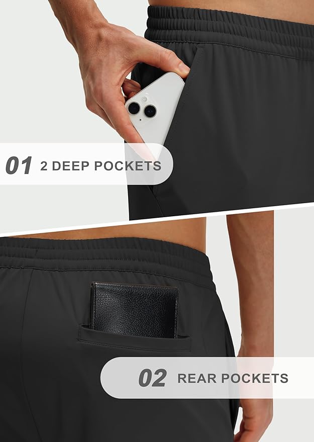 M MAELREG Sweatpants for Men with Pockets Stretch Joggers Lightweight Track Pants for Running Golf Mens Sweatpants Joggers