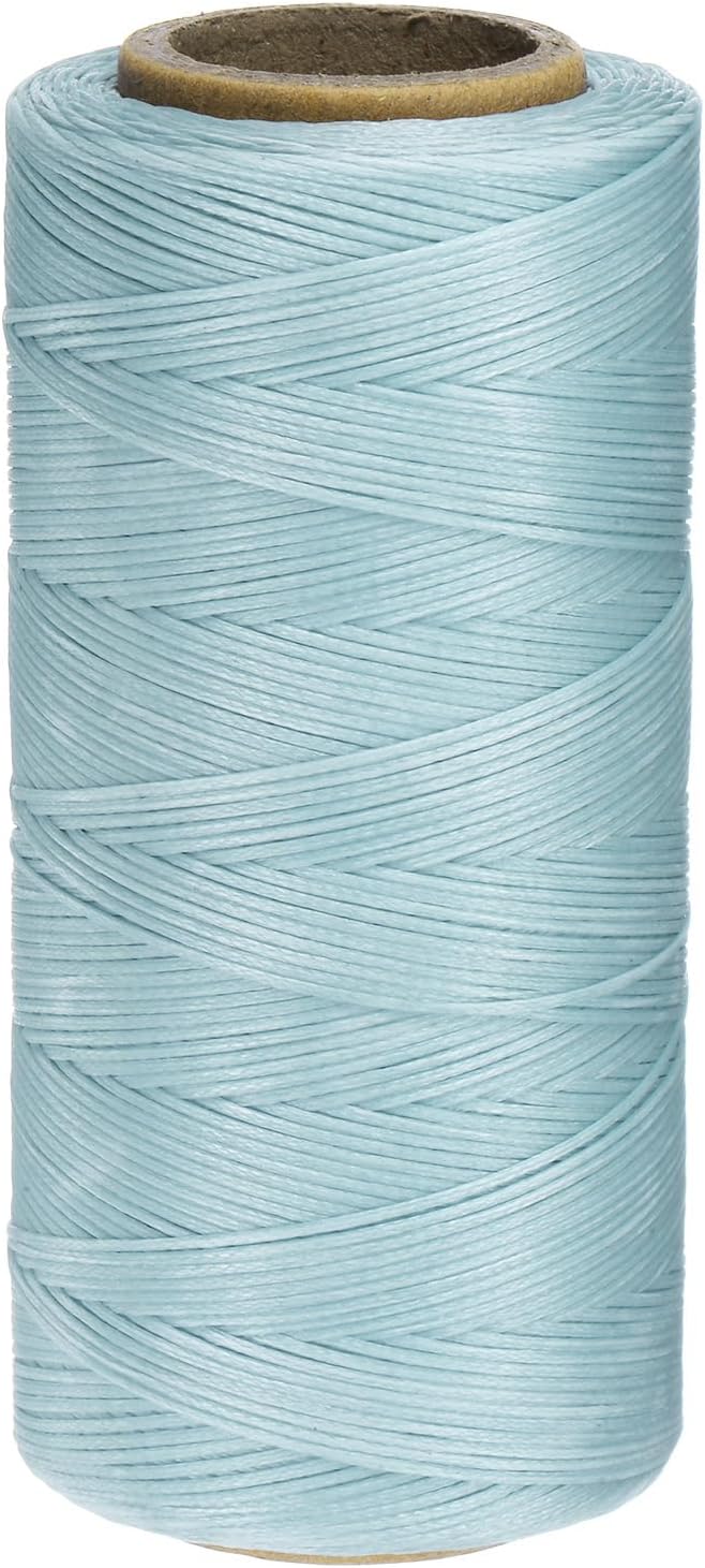 Uxcell 150D 0.8mm Flat Waxed Polyester Leather Sewing Thread, Dark Blue by uxcell