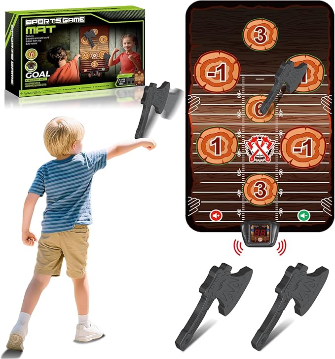 Axe Throwing Target Game Set, Electronic Scoring Throwing Game Toys Gifts by TERRAMUS
