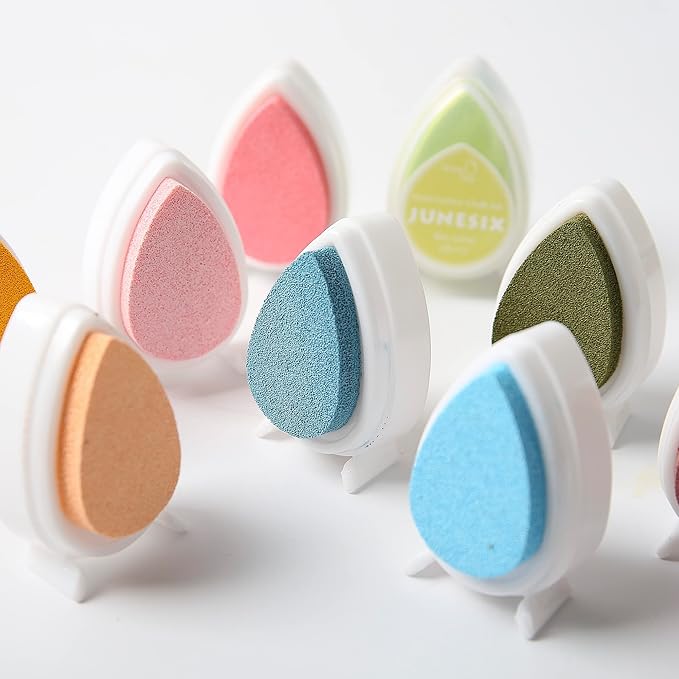 Stamp Pad, 17 Colors Water Drop Pigment Ink Pads - Image 4