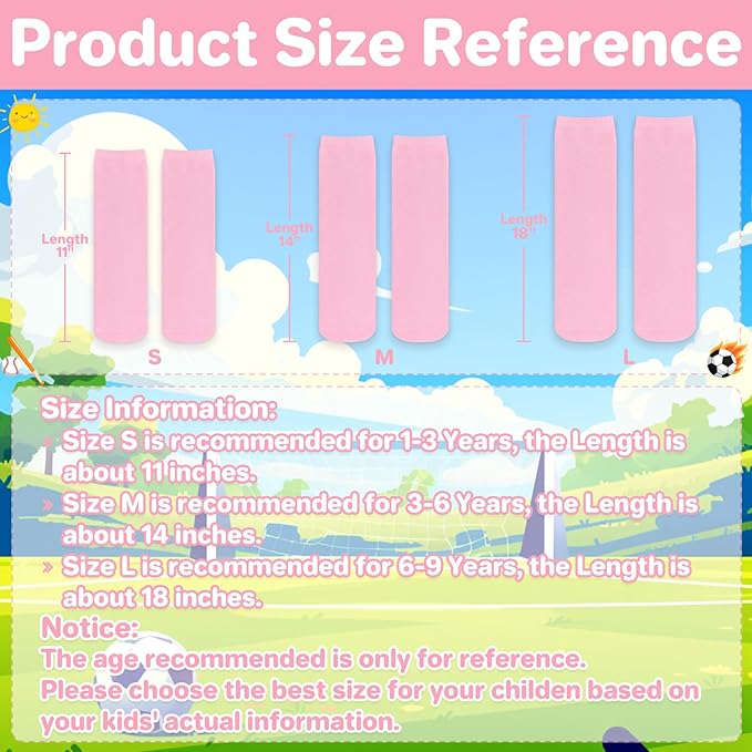 qikqik Toddler Soccer Socks Kids Soccer Socks Boys Baseball Sock Youth Football Sock Girls Softball Accessories Team Sports