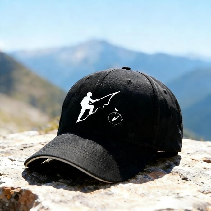 Embroidered Baseball Cap for Men Women, Breathable Cotton Adjustable Hat, Various Patterns for Casual Daily Outfits