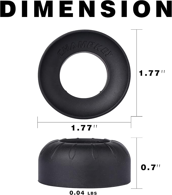 CHAMPKEY Premium Choke Up Rings 4 Pack | Reduced Hands Pain and Pressure Baseball Rings | Ideal for Baseball, Softball and Tee Ball Bat