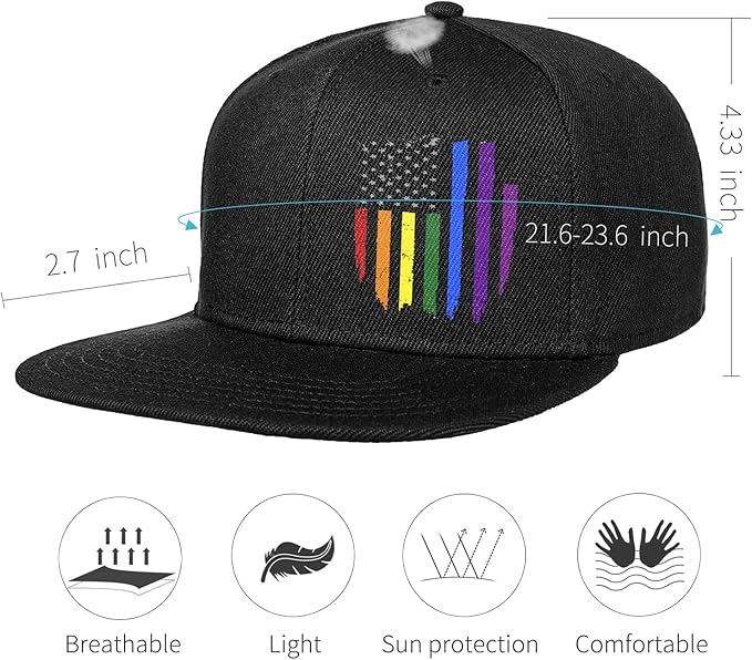 Snapback Hats for Men Mens Hats Flat Bill Snap Backpack Fitted Trucker