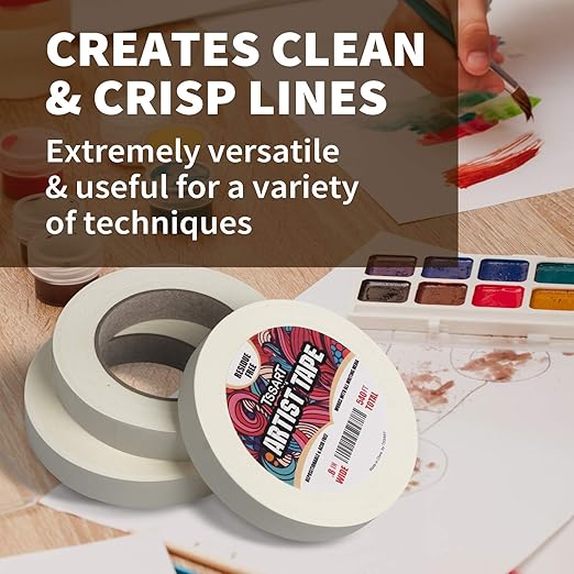 3 Pack White Artist Tape - Image 6