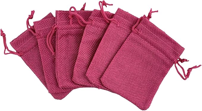 Palmhomee Pack of 25 Burlap Gift Bags - Image 2