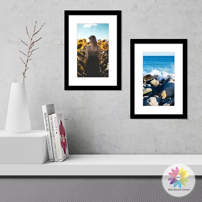 Mat Board Center, 13x19 for 9x15 White Photo Picture Mats - Image 7