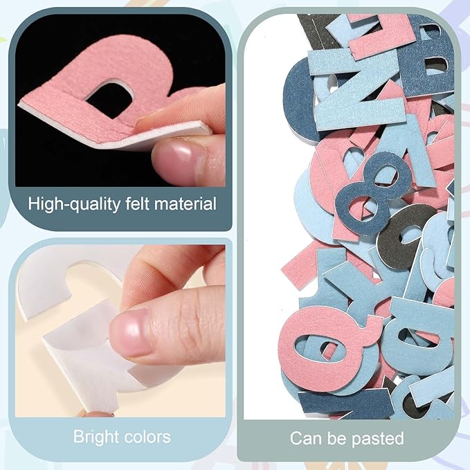 Breling 310 Pieces Felt Bulletin Board Letters Sticker - Image 3