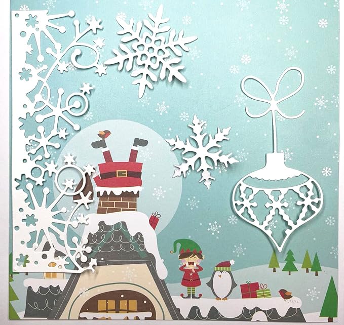 Metal Cutting Dies for Paper Card Making DIY Merry Christams Embossing Stencil - Image 3