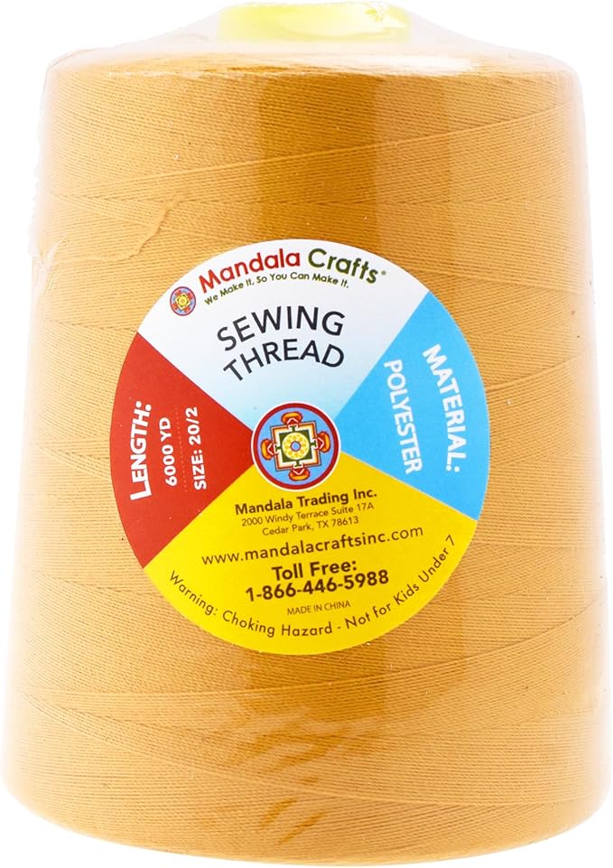 Mandala Crafts 4 Pack of Serger Threads Cones Spools - Image 3