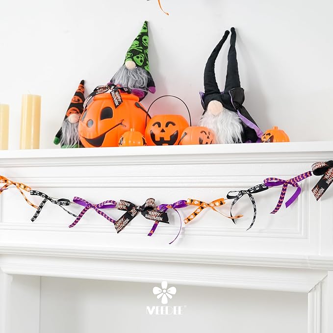 MEEDEE 3/8 inch 1 inch Halloween Ribbon Set Spooky October Ribbon Assortment 5 - Image 5