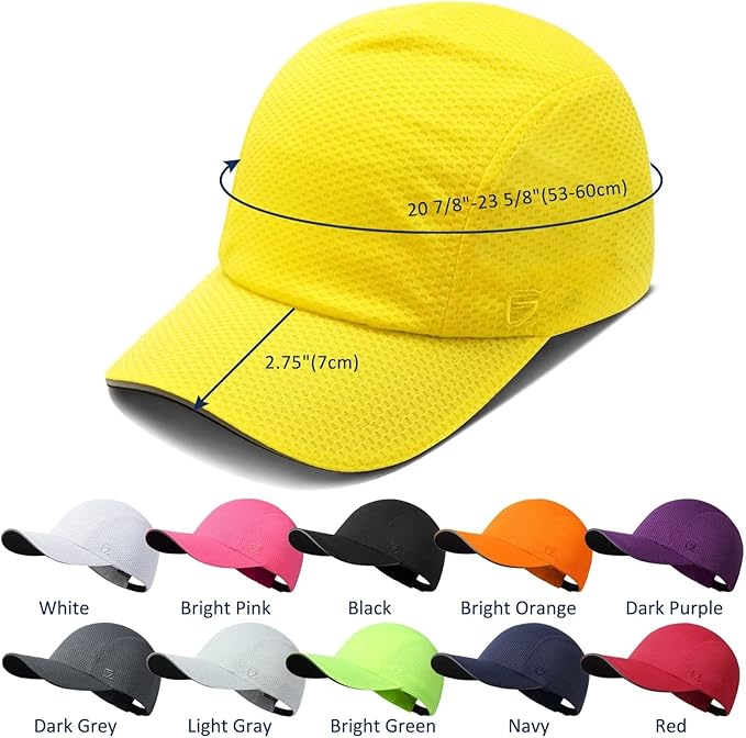 GADIEMKENSD Women's Race Day Running Cap Performance Mesh Hat - Excellent Ventilation, Lightweight, Reflective Safety