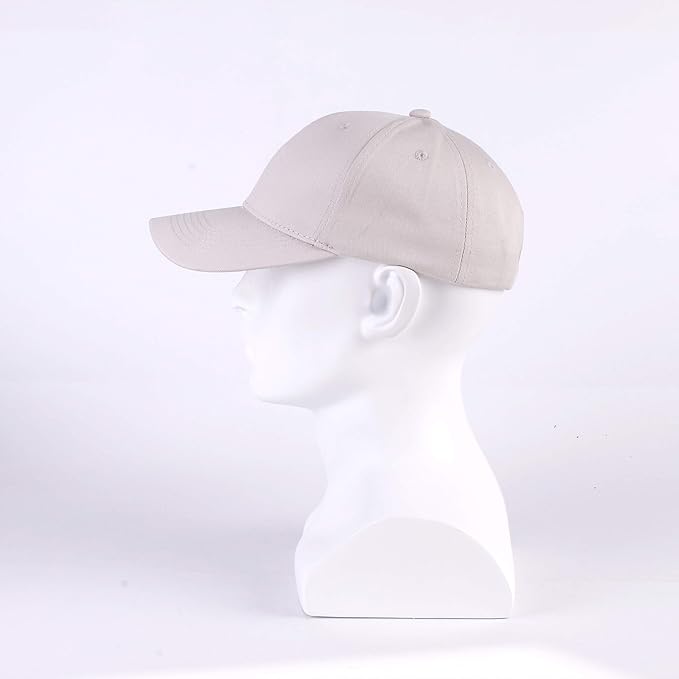 LANGZHEN Unisex Baseball Cap 100% Cotton Fits Men Women Washed Denim Adjustable Dad Hat