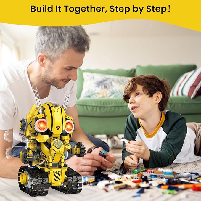 5-in-1 STEM Robot Building Kit for Kids Ages 8-16, Remote & App Controlled - Image 7