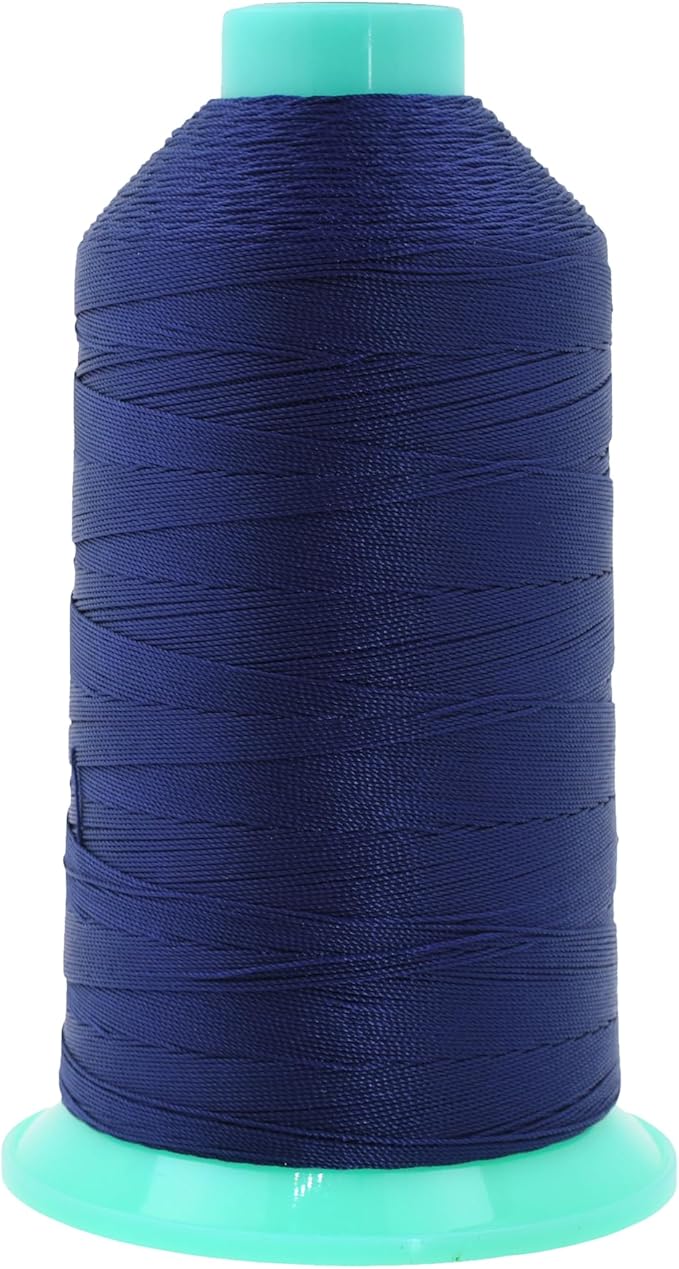 Mandala Crafts Bonded Nylon Thread Navy Blue Heavy Duty Sewing Threads by MandalaCrafts