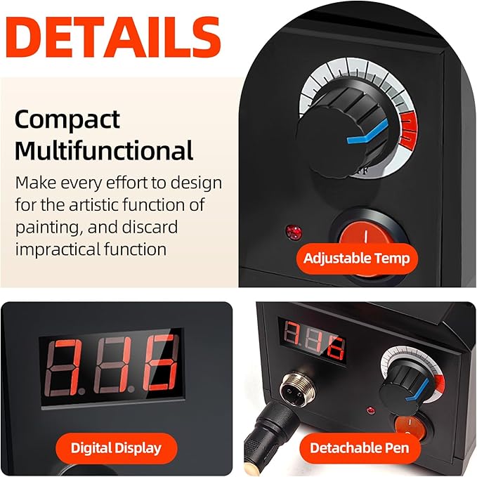 Wood Burning Tool, Wood Burner kit Pen 200~750℃, Wood Burning kit - Image 5