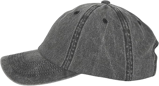 Classic Dad Hat Cotton, Low-Profile Plain Baseball Cap, Adjustable, Breathable and Packable
